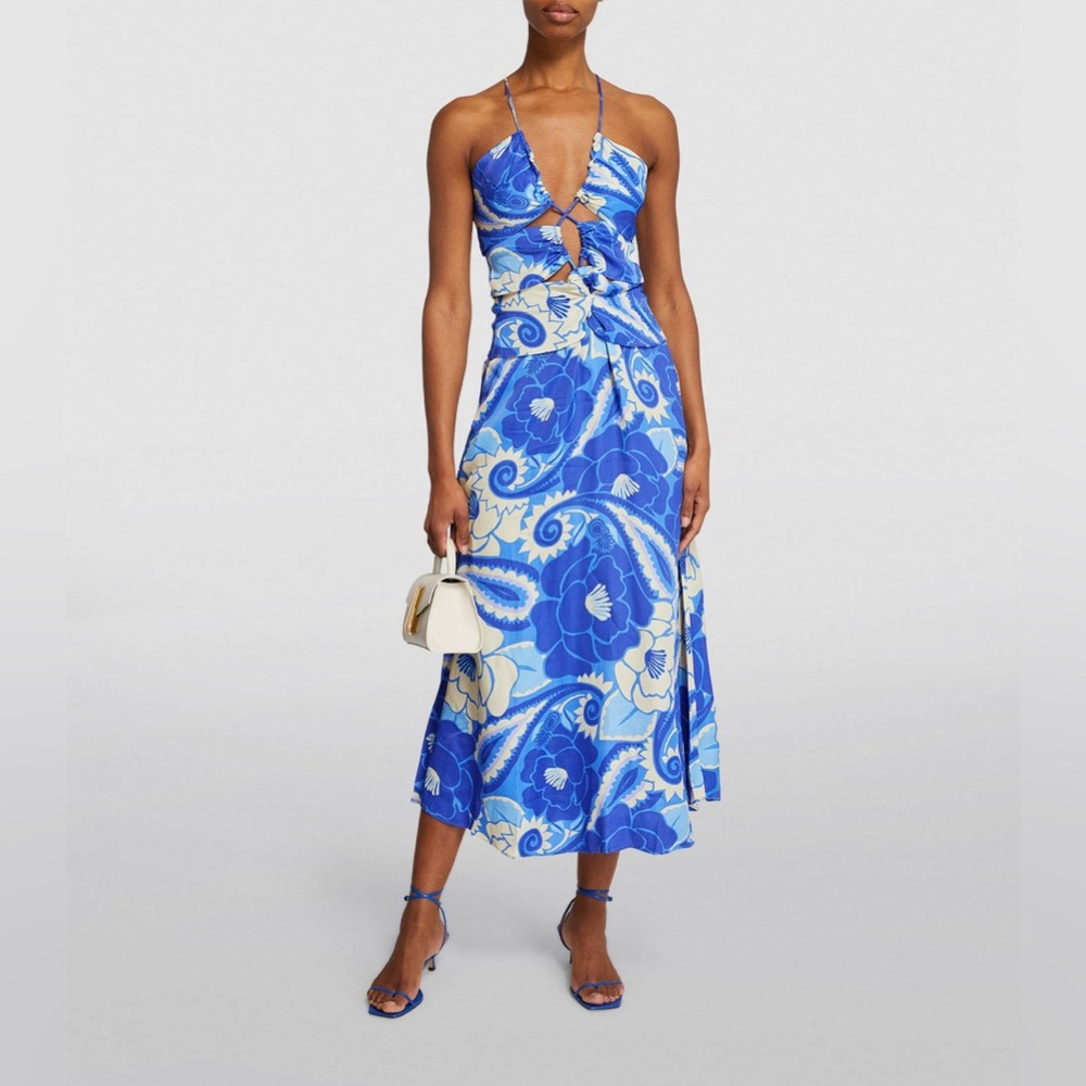 Farm Rio - Tropical Groove Midi Dress - Size Small - NWT